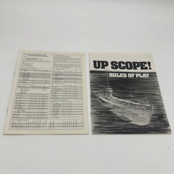 Vintage 1977 Simulation Publications Up Scope! Naval Strategy Game - Picture 2 of 7